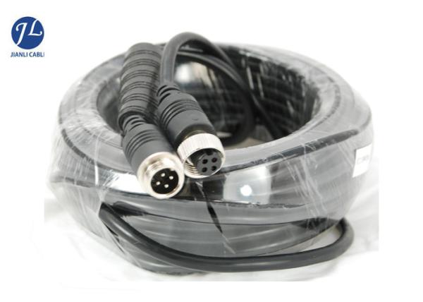 Rear View Camera Cable Of 4 Pin Female Connector Aviation Plug Extension Cord