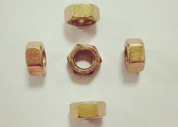 M10x1.25 Heavy Hex Nut Electroplate Color Zinc Plated With 8mm Thickness