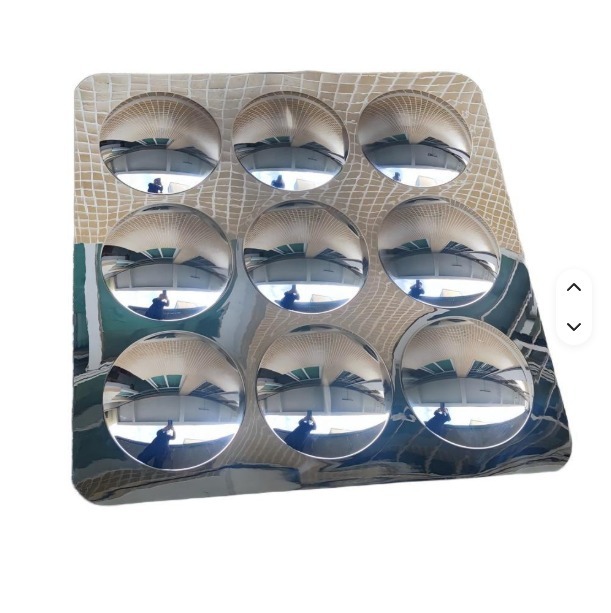 Frameless Bubble Mirror Panel Lightweight Thickness 2.0mm Size 50x50cm