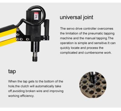 Yellow Black Electric Tapping Machine Universal Joint Pneumatic Tapping Tool