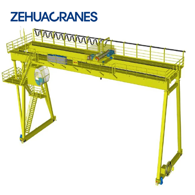 Zehua European Type Double Girder Gantry Crane Customizable Heavy Duty Port Warehouse Lifting Equipment