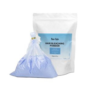 500ml Blue Hair Bleaching Powder Mix At 1:2 Ratio Dust Free OEM Available Factory Wholesale