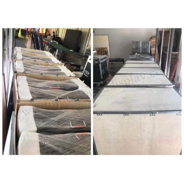 1R1G1B P4 Outdoor Fixed LED Display Panel MBI5124 IC Iron Cabinet 2 Years Warranty