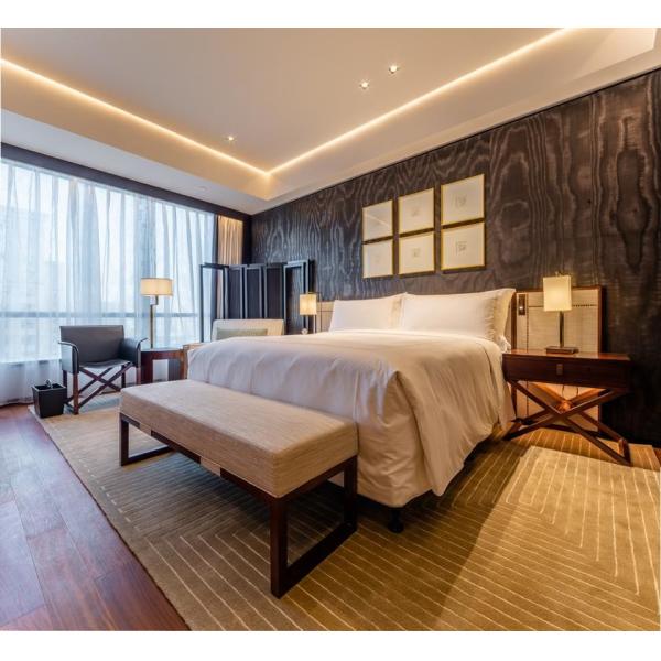 Классики грецкого ореха мебели сюит комнаты прожития спальни групп гостиницы Fairmont стиль темной американский