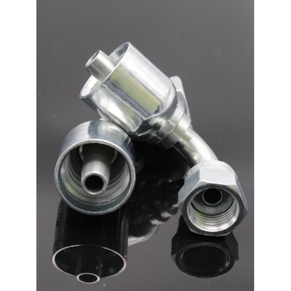 Silver Color Stainless Steel BSP Hydraulic Fittings Female Orfs Swivel 45 Elbow