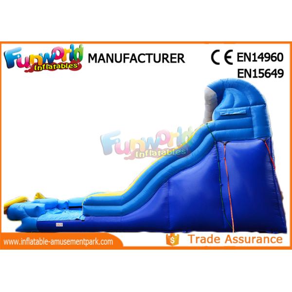 Giant Commercial Inflatable Water Slide / Inflatable Wipe Out Slide