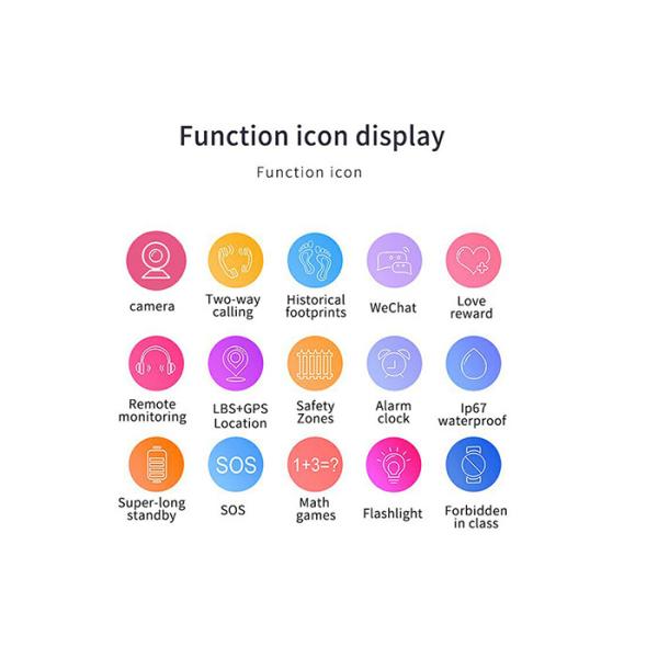 Q12b children's phone watch genius five generations of smart watches deep waterproof