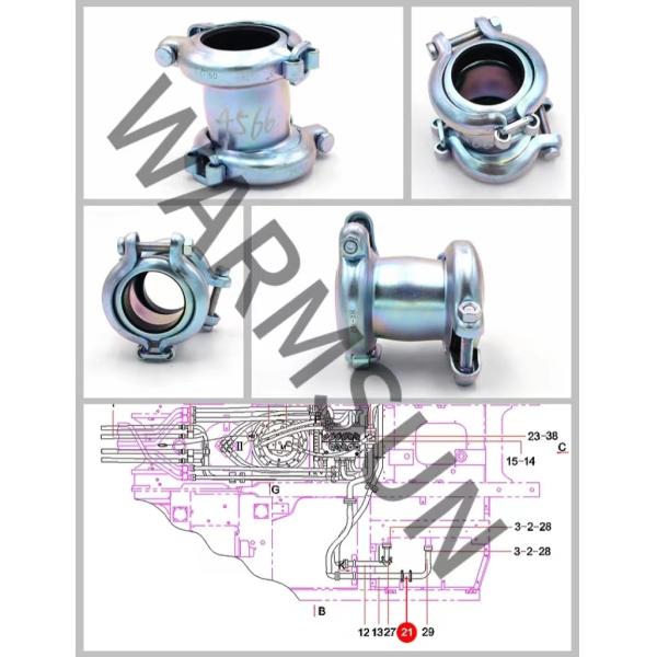A229900004566 M16-150M16-150 Excavator Slewing Device Hydraulic Pipe Clamp For SANY
