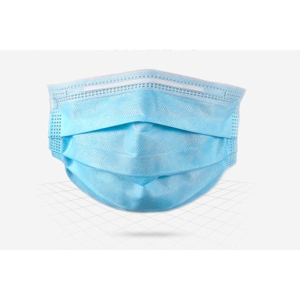 Highly Breathable 3 Ply Non Woven Face Mask , Disposable Medical Mask