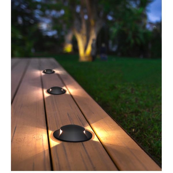 Side View Underground Lamp 12V-24V DC IP67 Aluminum Housing DIA60MM One Two Side-way