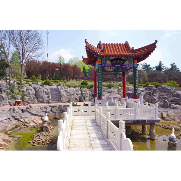 Frost Resistant Clay Ridge Tiles Yellow Color Decorative Curved Tile