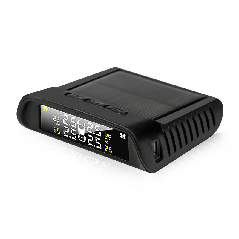 High Precision Digital Wireless Solar Car Tire Pressure Monitor New Condition Universal External TPMS 12V JYS S6 1Y Warranty