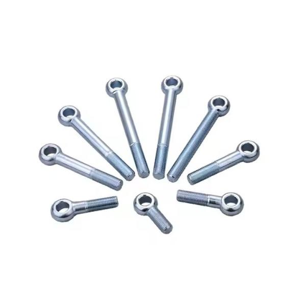 Zinc aço galvanizado de carbono DIN 444 parafusos de olho de precisão forjado parafuso de olho balanço parafuso de fixação mecânica