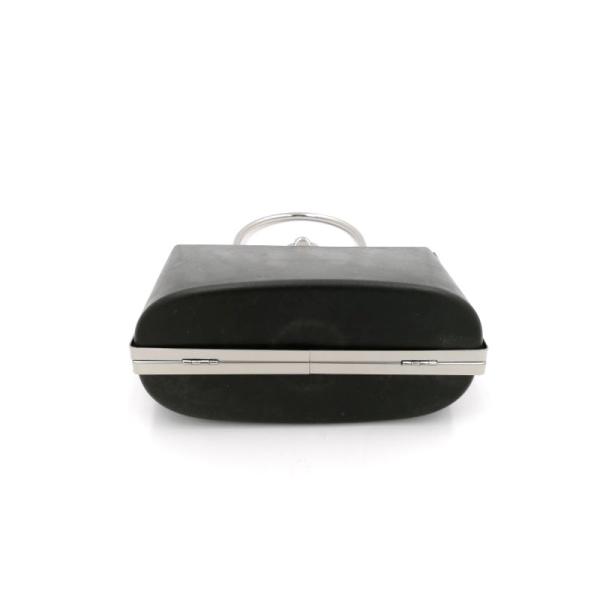 OEM fashion 18.5*13 cm silver color plastic and iron beautiful evening bag box clutch purse metal frame