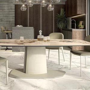 Visual Ceramic Modern Extendable Dining Room Table For 8 Luxurious