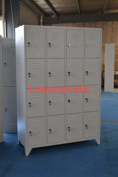 Steel Two Doors Metal Wardrobe Locker Knocked Down