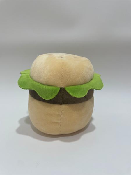 7 Pcs Assorted Burger Plush Toys, Cute Food Stuffed Animals for Kids and Home Decoration