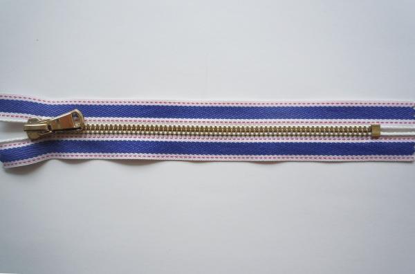 #15 Canvas zipper , Metal Teeth Zipper with Golden & Silver Pull zipper bag