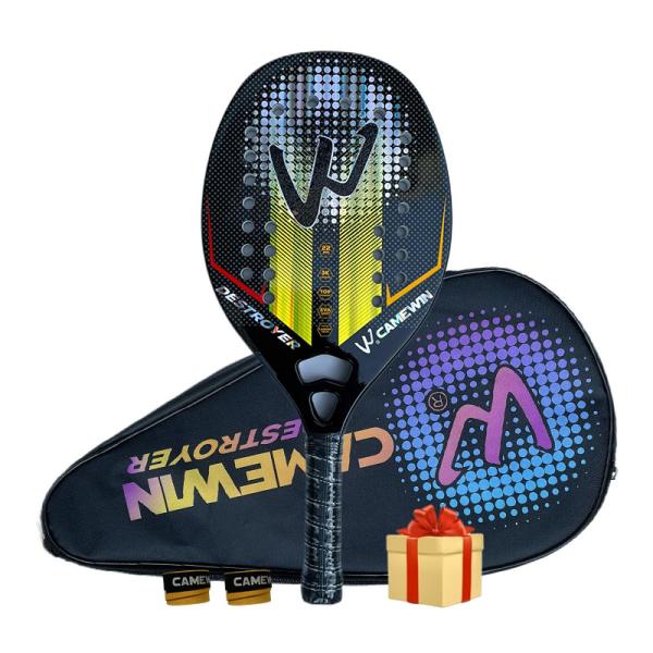 3K Carbon Fiber Rough Face Beach Tennis Racket Professional Padel Tennis Racquet