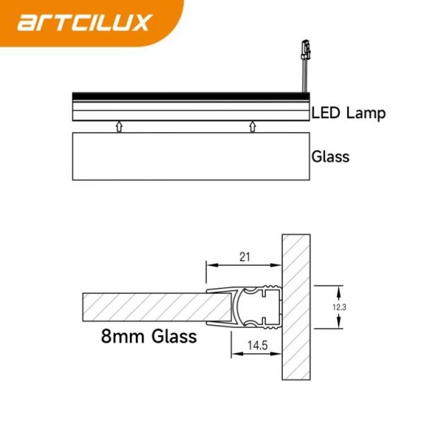 Service de coupe de lumière LED de profil d'aluminium