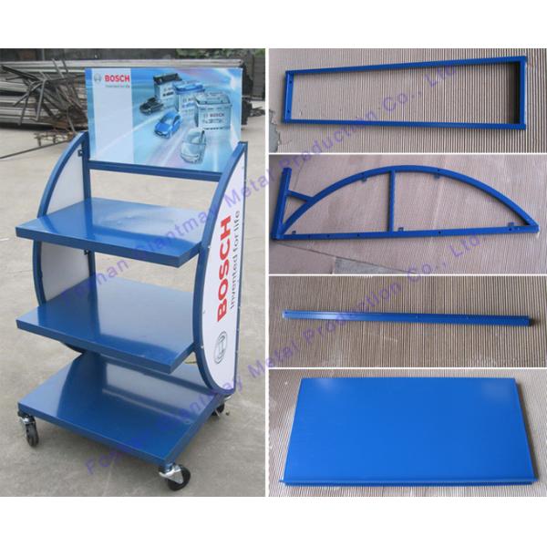 Стеллаж для выставки товаров батареи металла велосипеда полки хранения автомобиля электрический