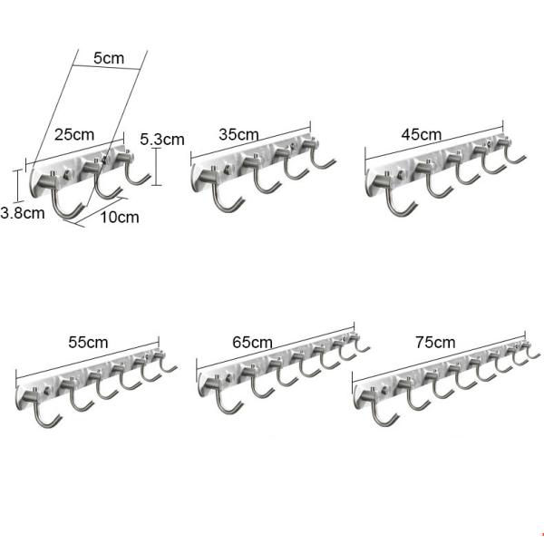 Heavy Duty Stainless Steel Robe Hooks Waterproof Anti Rust for Bathroom