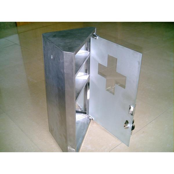 2017 compartment wall Container label Metal layer Stainless Steel Medical box Metal Box/medicine Chest Portable Medication Lock