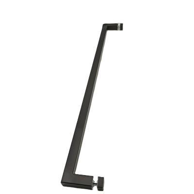 Bom design de aço inoxidável304 Porta puxar alça para banheiro portas de vidro em preto Matt
