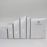 High-End Customized Silver Cosmetic Packaging Boxes Skin Care Box Packaging Box Silver Stamping Logo