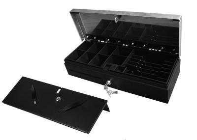 ROHS ISO Flip Top Cash Drawer Metal Money Box Manual Cash Drawer Under Counter 170B