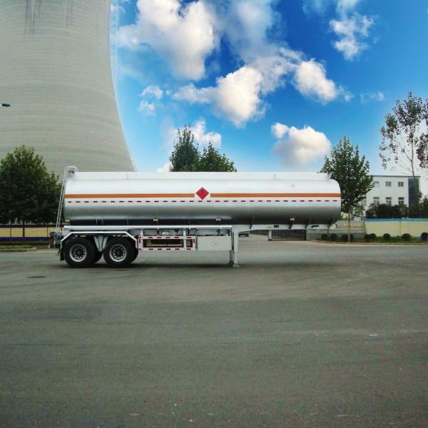                   28000L 20t Capacity Carbon Steel Fuel and Refuel Tank Semi Trailer with 2 Axles for Fuel and Diesel Transit in Downtown             