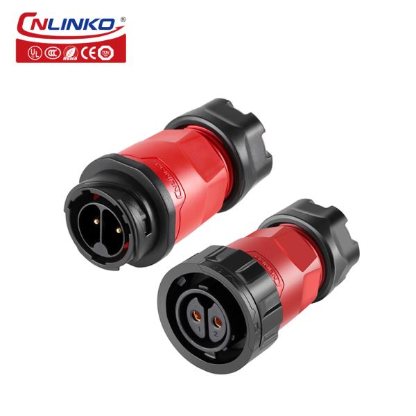 Cnlinko Connector 2 Pin Connector IP68 DC Plug 24V Led 2 Pin Waterproof Connector Plug Cable Socket
