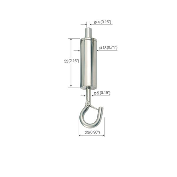 Hook Sign Billboard Brass Adjustable Cable Gripper For Hanging System