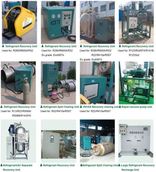 Máquina de enchimento de refrigerante R134a R438a Equipamento de recarga de recuperação
