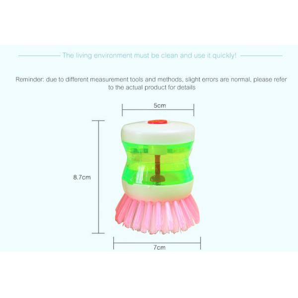 Kitchen Cleaning Brush with ABS Handle Soap Dispensing Plastic Dishwashing Brush