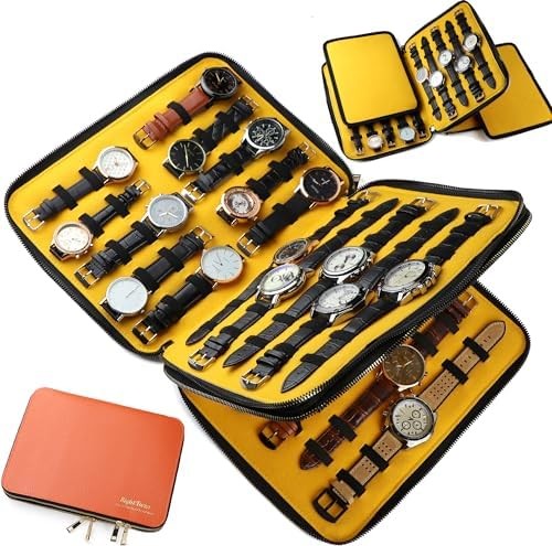 40 слотов Большой чемодан Часы Банды Хранилищный ремень Организатор двойной слой