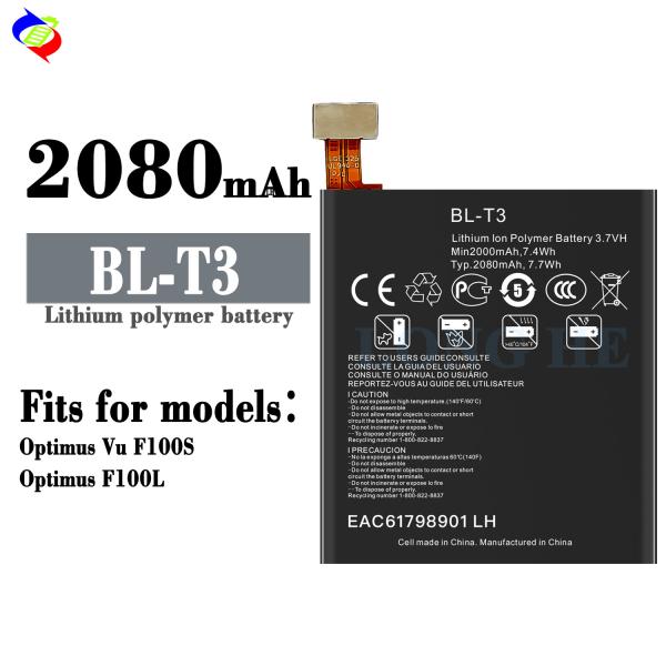 100% BL-T3 Battery for LG Optimus Vu F100L F100S 100% OEM Rechargeable Batteries