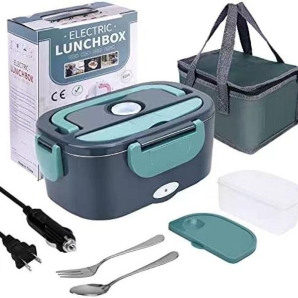 1.5L Capacity Stainless Steel Electric Food Warmer Lunch Box For Your On-the-Go Meals