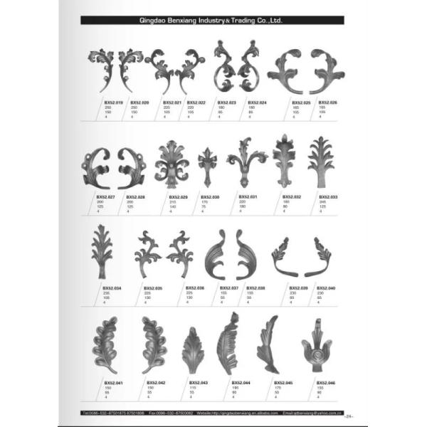 Анти- орнаменты литого железа корозии оцинковывают материал нержавеющей стали сплава