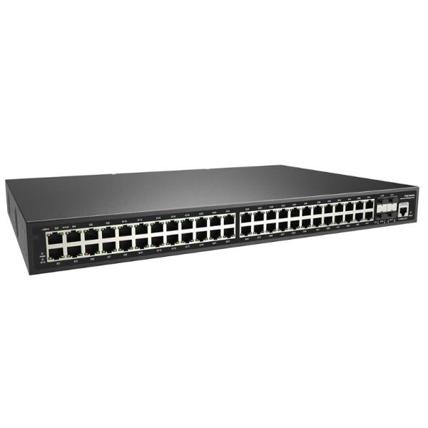 Полный порт L2+ гигабита 52 управлял переключателем 48 гаван POE с 48x10/100/1000M RJ45