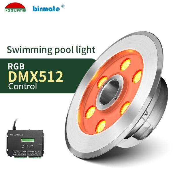Tempered glass SS316L 200LM DC24V LED Fountain Pool Light