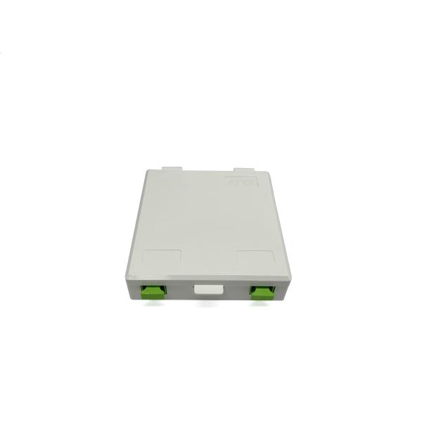 Пролом в стене 86*86*23mm Unibody коробки прекращения оптического волокна 2 гаван FTTH крытый