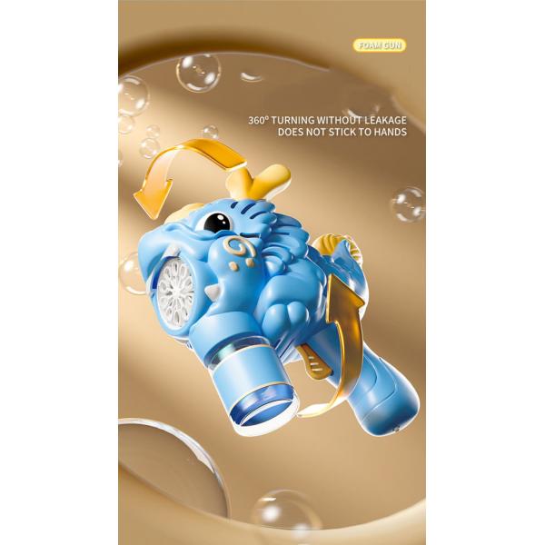 Light and Sound Musical Bubble Wand Durable Automatic Bubble Blower for Unisex Kids