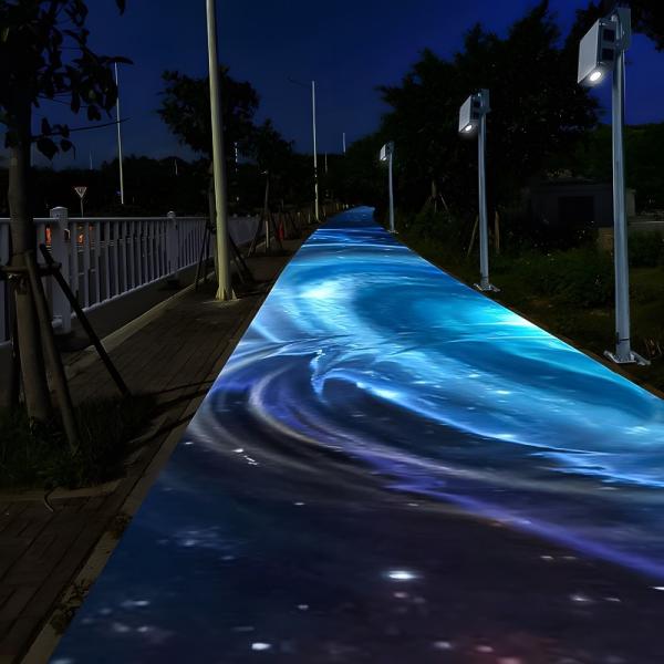 Waterproof 3500 Lumens Ground Interactive Floor Projector For Schools