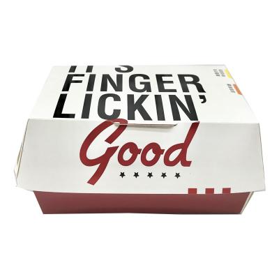 Stable Packaging Burger Box Customer' Requirement Design With Recycled Materials