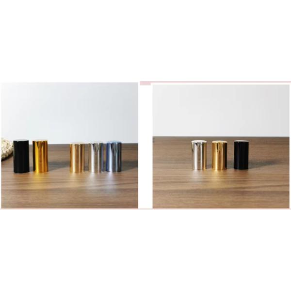 Золото Серебро Черный Хороший Парфюмерная крышка Парфюмерная бутылка Круглая верхняя крышка Алюминиевая