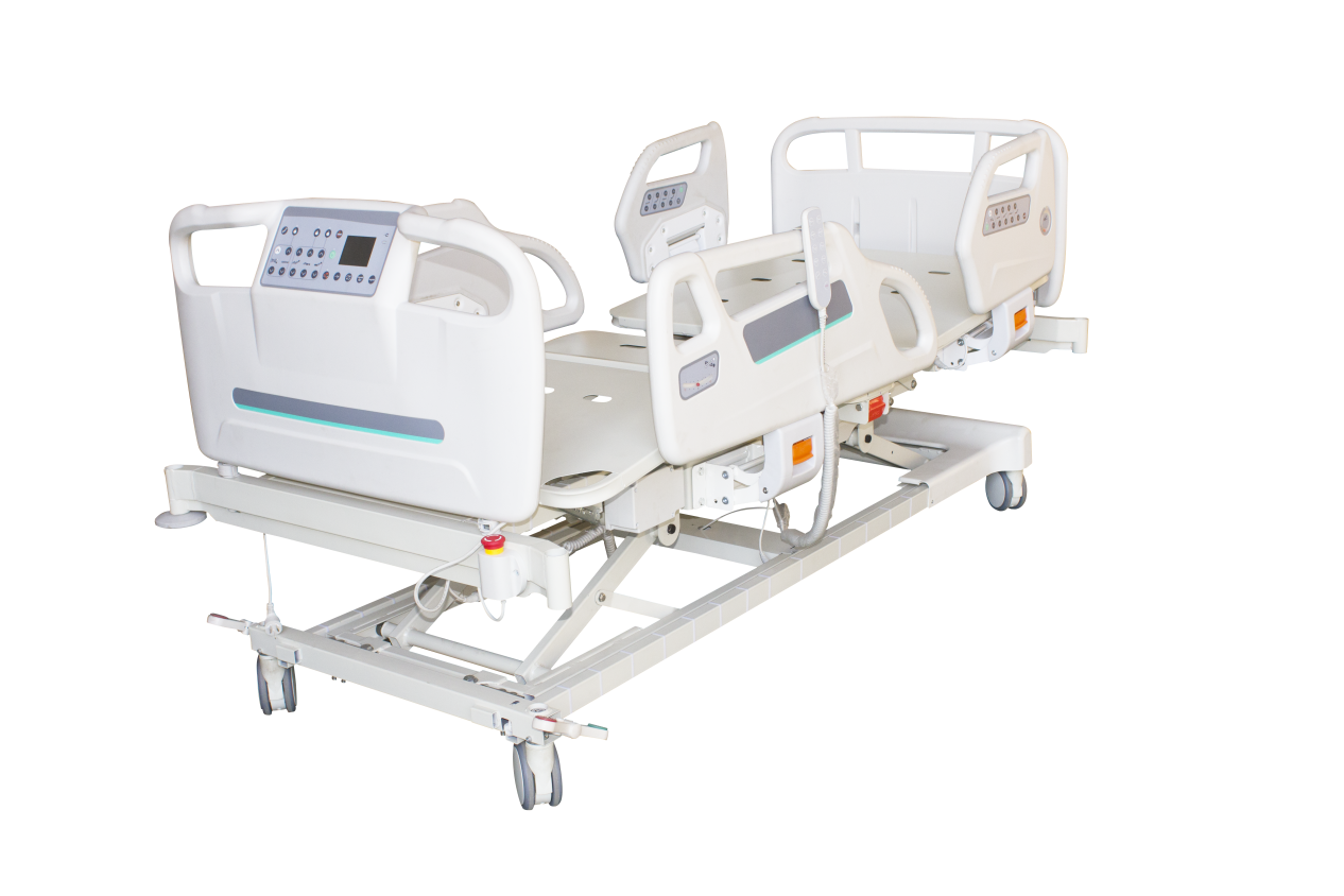 DH-III ICU Electric Bed with Silent Casters 4 Motors and Multi-Control Modes for Patient Care