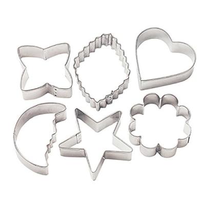 LFGB/FDA Stainless Steel Different Shape Christmas Bulk flowers star round heart Cookie Cutter