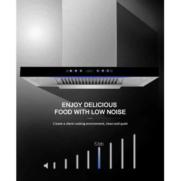 Touch Switch Kitchen Electric Modern Stylish Extractor T Shape Cooker Hood Range Hoods