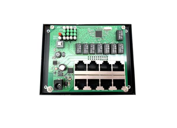 DC Output AC Input Industrial Ethernet Switch , 8 Port Industrial PoE Switch